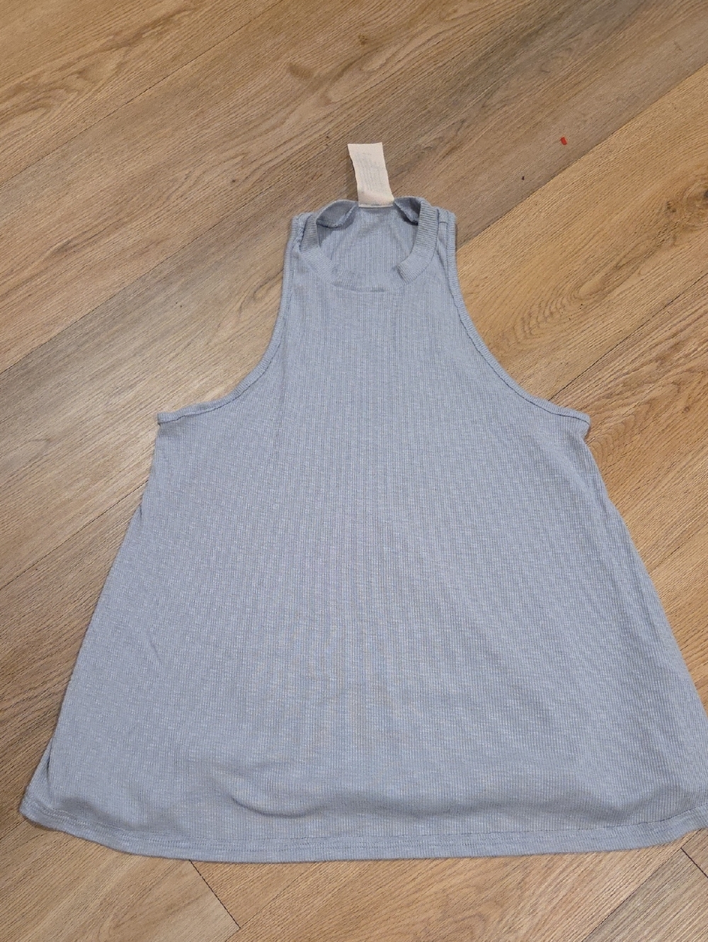 Free People Light Blue Ribbed Halter Tank - Picture 1 of 3